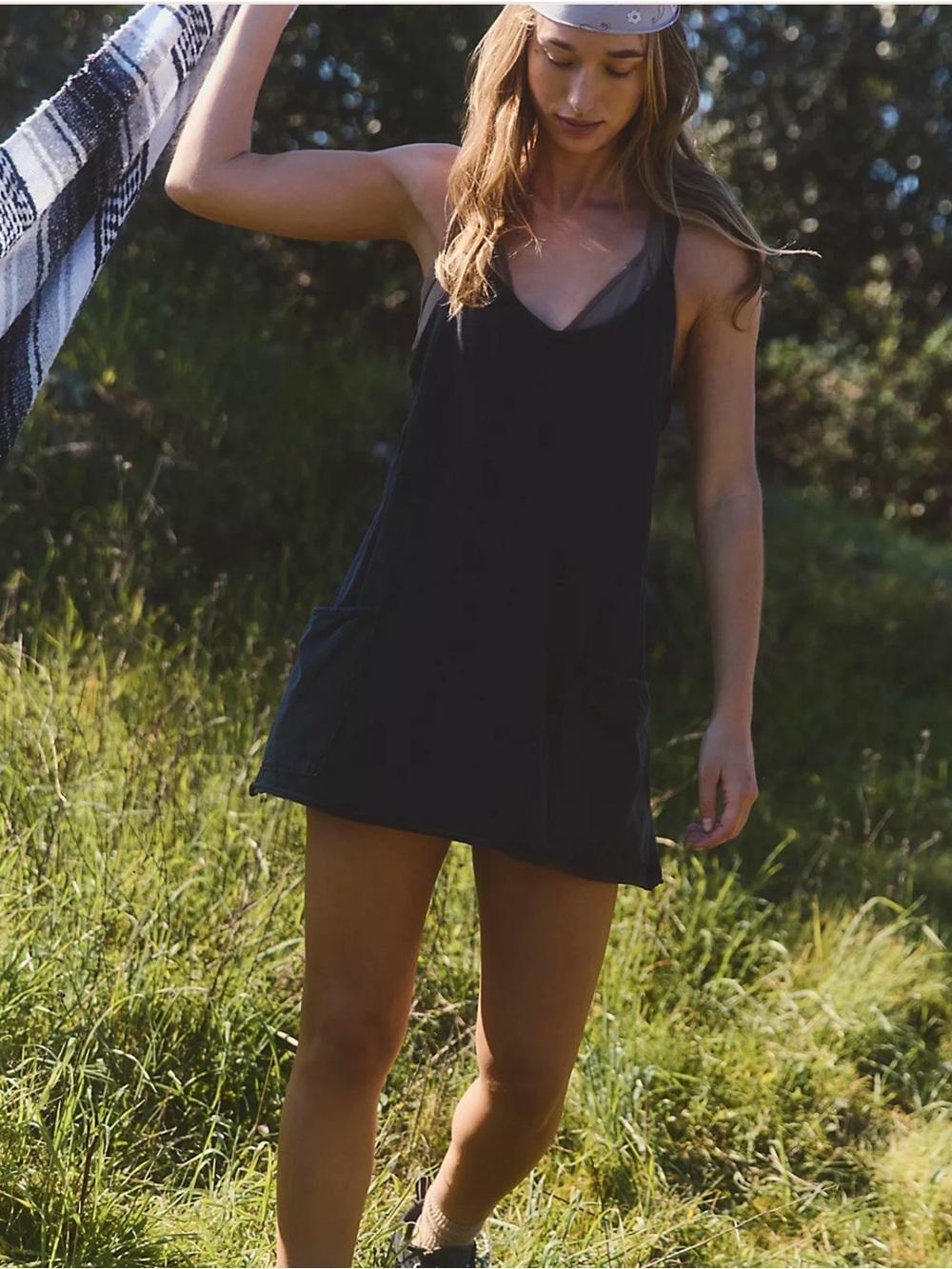 SZ L black FP Movement Mini Dress